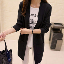 Load image into Gallery viewer, DRL Women's Autumn Winter Cardigan Sweater and Long Sections Wool Sweaters Slim Tight Bottoming Knitted Cardigans